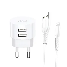 ladowarka-sieciowa-usams-t20-21a-2xusb-kabel-lightning-biala