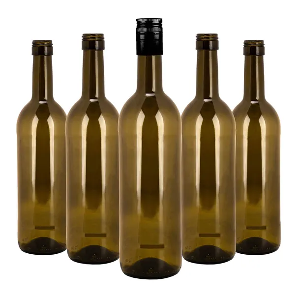 15x Butelki na WINO na ZAKRĘTKĘ Bordeaux 750 ml z ZAKRĘTKAMI do wina
