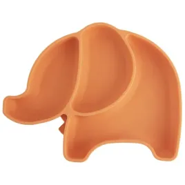 talerz-dla-dziecka-silikonowy-dzielony-pomaranczowy-slonik-235x19x35-cm