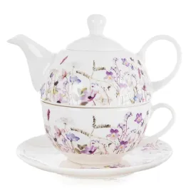 dzbanek-z-filizanka-do-herbaty-porcelanowy-kwiaty-louka-3-el
