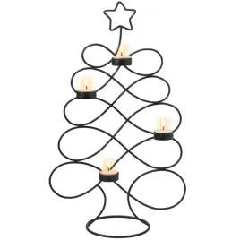 swiecznik-metalowy-czarny-choinka-49-cm