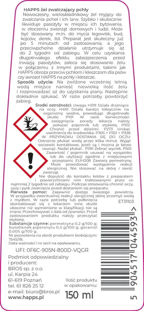 happs-zel-zwalczajacy-pchly-150ml-pojemnosc-150-ml