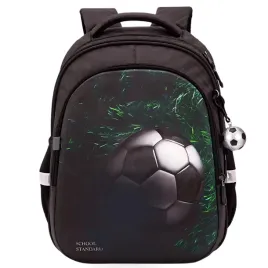 plecak-szkolny-pilka-nozna-czarno-zielony-football-z-brelokiem