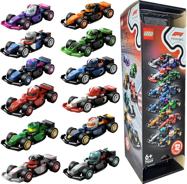 71049 - LEGO Minifigures - Kolekcjonerskie bolidy F1 - Komplet 12 szt.
