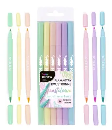 flamastry-dwustronne-pastelowe-brush-6-kolorow-kidea