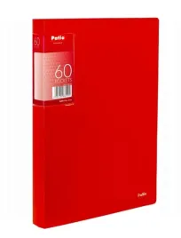 teczka-a4-z-60-koszulkami-clear-book-prazki-patio-czerwona