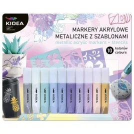 markery-akrylowe-metaliczne-10k-z-szablonami-kidea