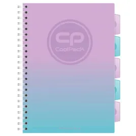 kolonotatnik-a4-100k-5-zakladek-patio-coolpack-gradient-blueberry