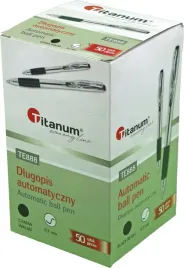 zestaw-dlugopis-automatyczny-grip-economy-czarny-07mm-titanum-50-sztuk