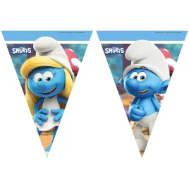 girlanda-flagi-papierowe-smerfy-23-m-1-szt