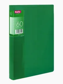 teczka-a4-z-60-koszulkami-clear-book-prazki-patio-zielona