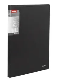 teczka-a4-z-20-koszulkami-clear-book-prazki-patio-czarna