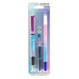 pioro-wieczne-z-nabojami-i-wymazywaczem-ombre-pastel-starpak