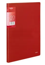 teczka-a4-z-20-koszulkami-clear-book-prazki-patio-czerwona