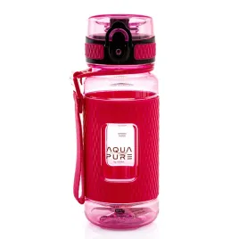 bidon-aqua-pure-400ml-astra-neon-rozowy