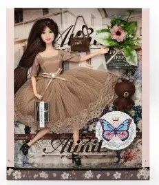 lalka-piekna-lalka-ami-w-eleganckiej-brazowej-sukience