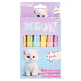 zakreslacze-wymazywalne-6-kolorow-kitty-meow-starpak