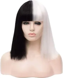 peruka-syntetyczne-cosplay-czarno-biala-proste-wlosy-haloowen