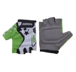 rekawice-rowerowe-dzieciece-bialo-zielone-xs