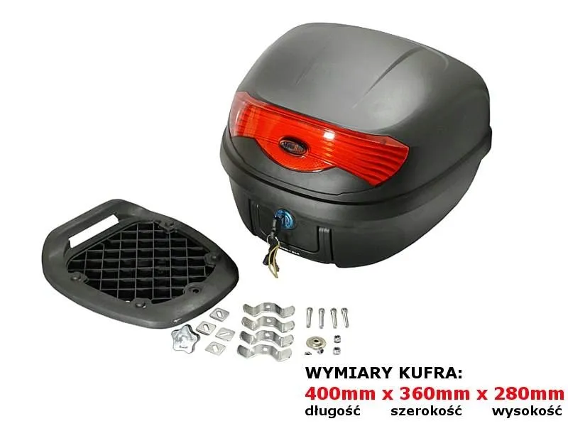 kufer-ym-808-czerwony-odblask-29l-stan-nowy