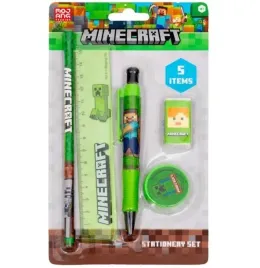 zestaw-pismienniczy-5-elementow-minecraft-blister