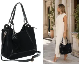 torebka-damska-zamszowa-worek-shopper-na-ramie-listonoszka-mc869-czarna