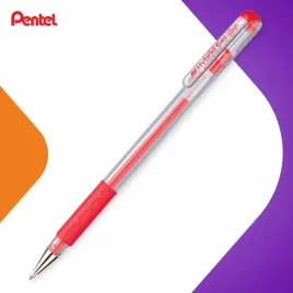 dlugopis-zelowy-pentel-hybrid-grip-k116-czerwony