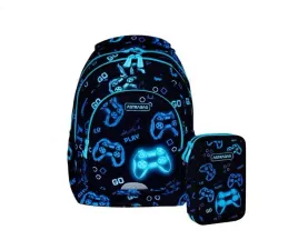 zestaw-plecak-3k-piornik-podwojny-go-playing-niebieski-pad