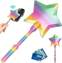 rozdzka-na-karte-platnicza-teczowa-gwiazda-35-cm-uchwyt-nfc-3d