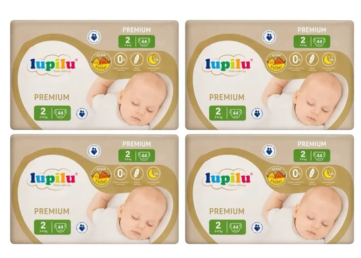 Pieluszki Lupilu Premium Mini Pampersy Rozmiar 2 176 szt.