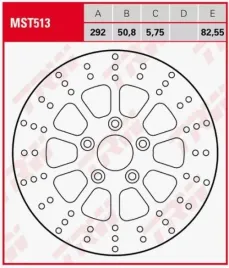 trw-zf-tarcza-hamulcowa-tyl-harley-davidson-flh-flhr-flht-1340-electra-fat