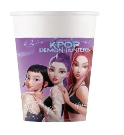 kubeczki-papierowe-k-pop-demon-hunters-200-ml-8-szt-urodziny