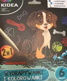 piesek-wydrapywanki-i-kolorowanki-2w1