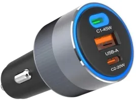 ladowarka-samochodowa-forcell-f-energy-65-w-2x-usb-c-1x-usb-a-pd-3-0-qc-4-0