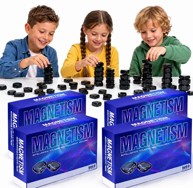 Magnetyczna Gra w Szachy 120 Kulek Kamienie Magnetyczne 4 Zestawy ForKids