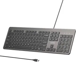 klawiatura-przewodowa-unitek-slimtap-usb-a-szara