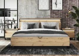 lozko-160x200-loftowe-quant-2-stoliki-dab-artisan-oswietlenie