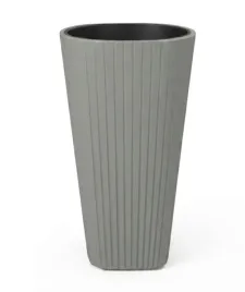 doniczka-muza-fi39-h61-taupe-srednia-lamela