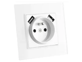 kontakt-gniazdo-elektryczne-pojedyncze-fi60-2xusb-z-uziemieniem-szklane
