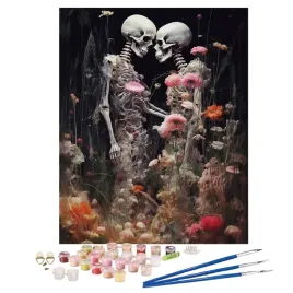 malowanie-po-numerach-kosciotrup-milosc-czaszka-wymiary-40x50cm-zestaw-farb