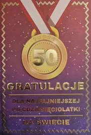 karnet-urodziny-50-medal-damskie