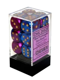 kostki-chessex-gemini-k6-16mm-blue-purple-w-gold-12szt