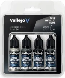 vallejo-77270-true-metallic-metal-zestaw-4-farbobsidian-black-4-x-18-ml
