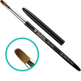 stylistic-pedzelek-gel-master-pro-drewniany-plaski-owalny-syntetyczny-95mm