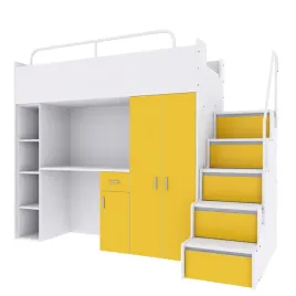 antresola-kiki-4-z-biurkiem-i-schodkami-80x190-cm-zolty-mat