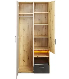 szafa-2d-o-szer-90-cm-z-szuflada-qubic-qb-03
