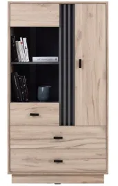 witryna-allmo-4-z-szufladami-i-lamelami-80-cm-dab-estana-antracyt