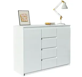 komoda-biala-id-04-dwudrzwiowa-4-szuflady-110-cm