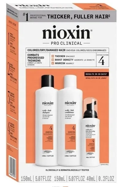 Nioxin System 4 Kit ShampooCondTreat 2x15040 ml