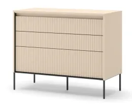 komoda-104-cm-bezowa-trend-sypialnia-ts-05-bez-piaskowy-czarny-do-5-dni